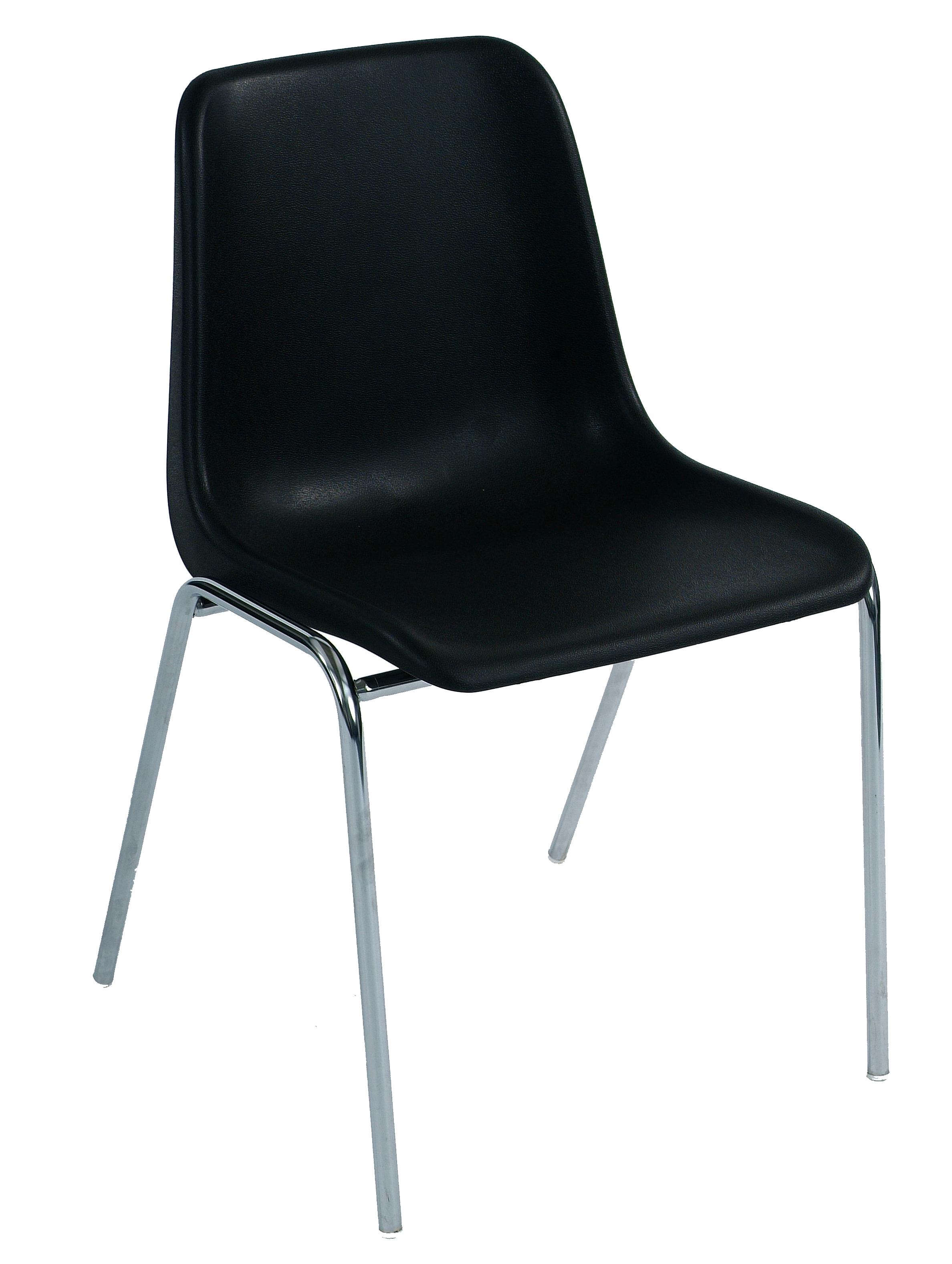 CHAISE COQUILLE EMPILABLE ROUGE