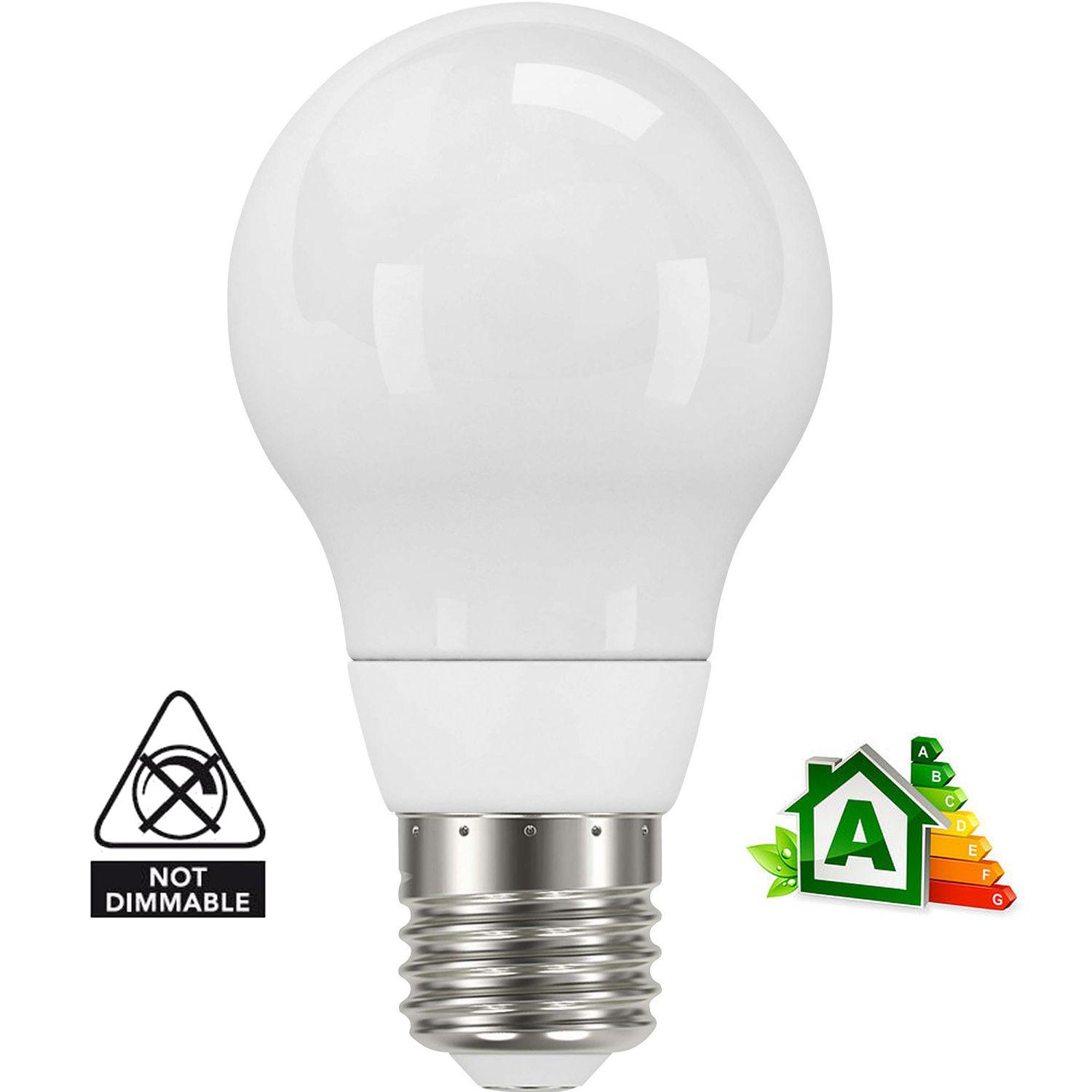 AMPOULE LED 230V STANDARD Type BULB Culot E27 - FINITION DEPOLIE - NON DIMMABLE