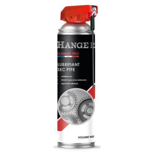 Lubrifiant sec au PTFE teflon 500ml avec tête cobra rouge - HANGER - 700303