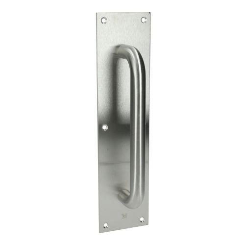 Poignée sur plaque tirage inox brossé - JADE - Inox