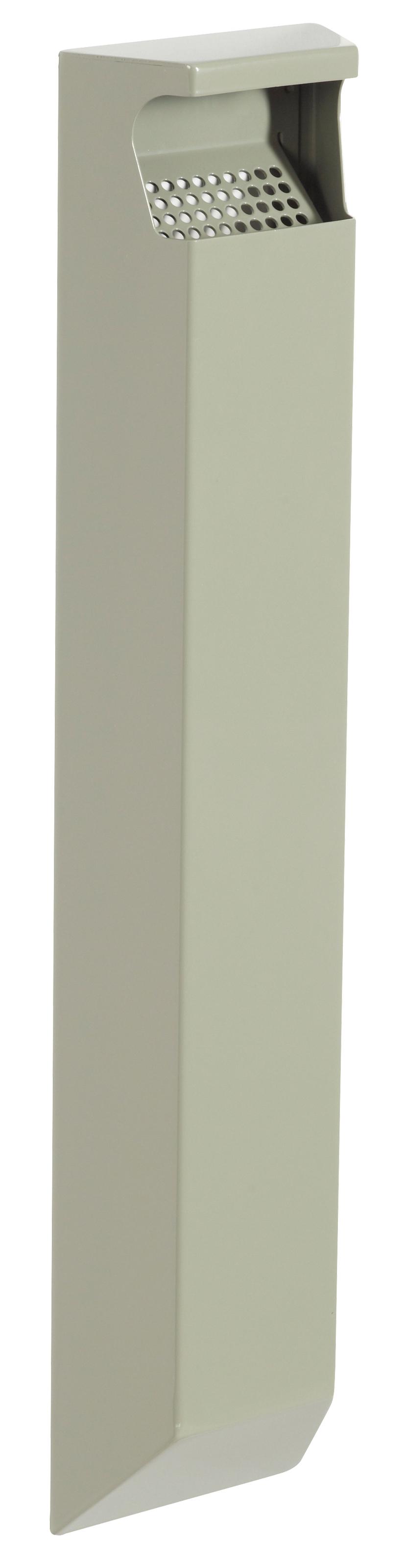 CENDRIER FIXATION MURALE 3L GRIS METAL