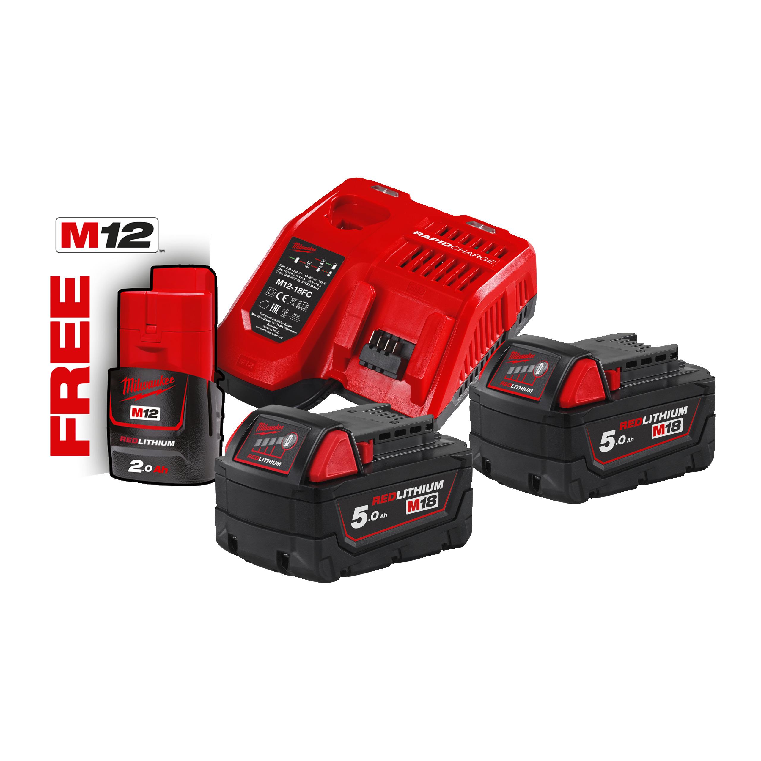 Pack Energie 18V Milwaukee M18 NRG - chargeur M12-18 FC
