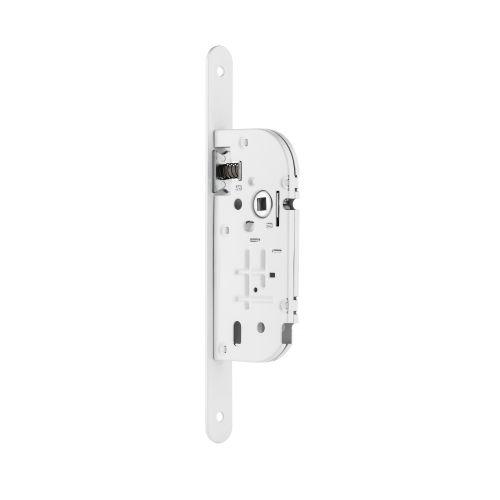 Coffre à larder monopoint étroit Série L100NF - Axe 40 MM - Bec de cane - Blanc