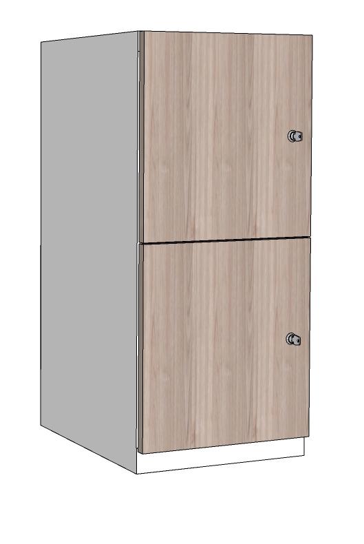 CASIER BUREAU METAL ET BOIS 1 COLONNE 2 CASES 300 X 500 X 890