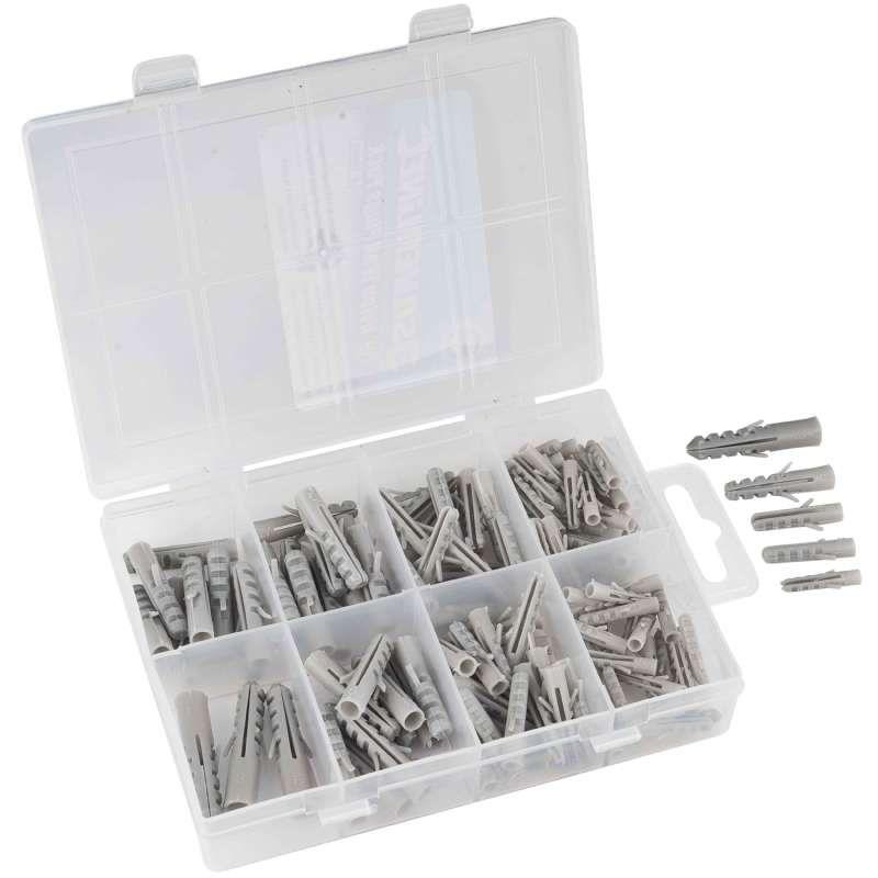 Chevilles en nylon assorties 114pcs