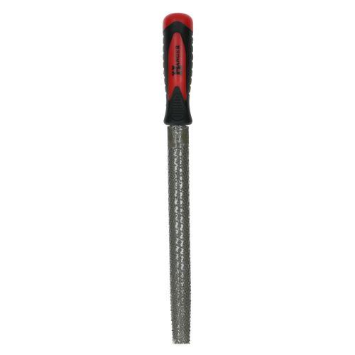 Râpe à bois demi-ronde emmanchée grosse piqûre 200 mm - HANGER 110352