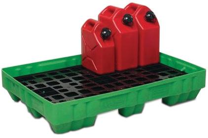 PALETTE DE RETENTION POLYETHYLENE A PLOTS