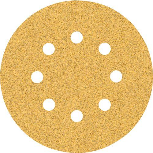 Disque abrasif auto-agrippant Ø125 mm à 8 trous EXPERT C470 (jaune)