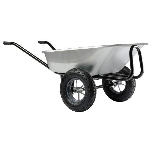 HAEMMERLIN 306015201 Brouette EXPERT TWIN Premium galva à roues gonflées 150 l