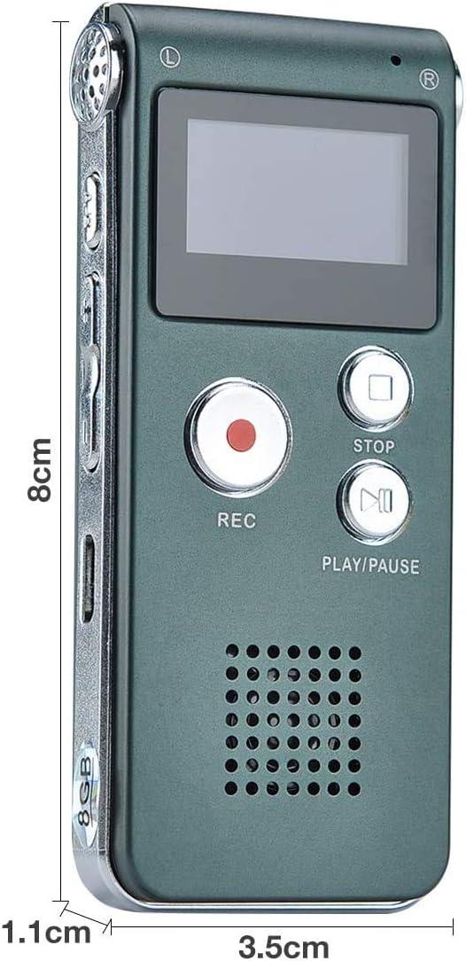 Dictaphone Enregistreur Vocal Numérique 8GO Portable
