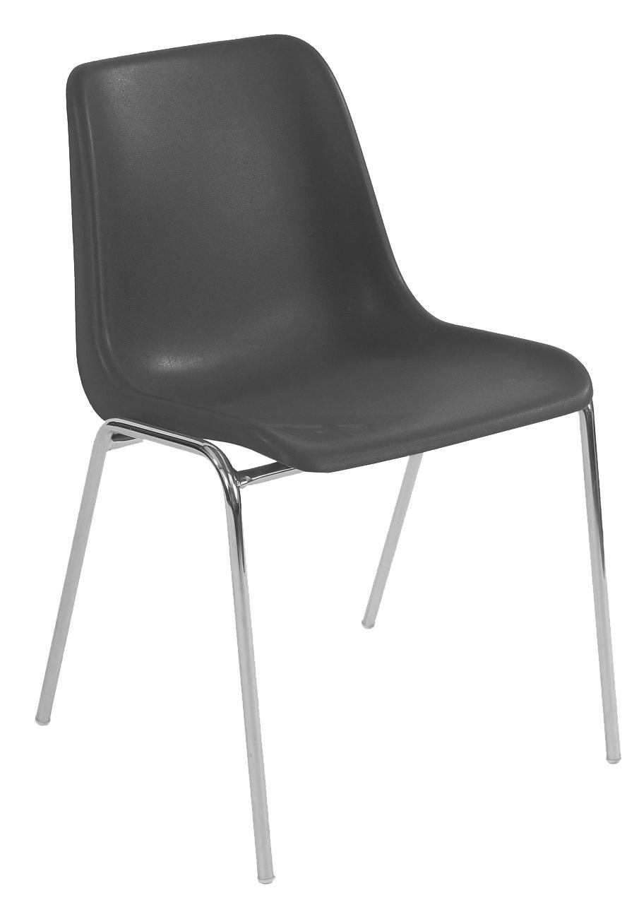 CHAISE COQUILLE EMPILABLE ROUGE