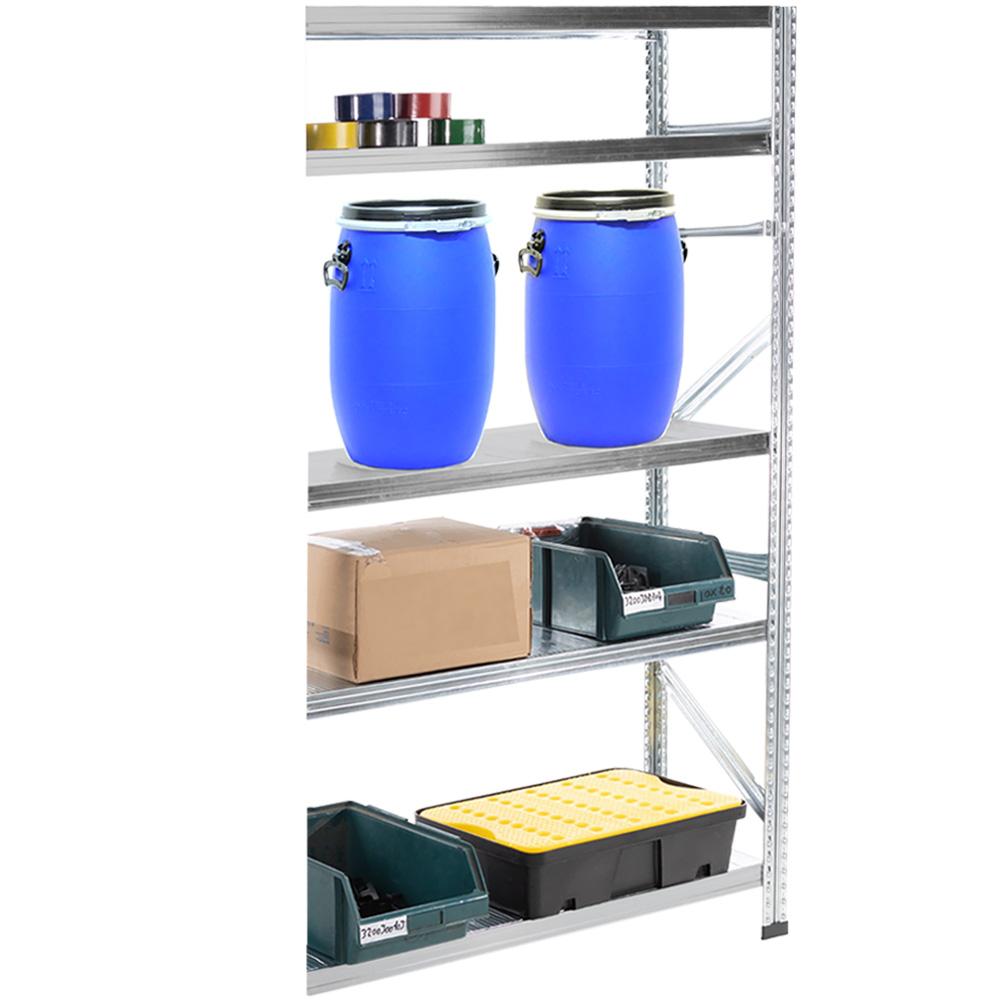 Rayonnage léger GALVAFIX® à 5 niveaux - Hauteur 1972 mm