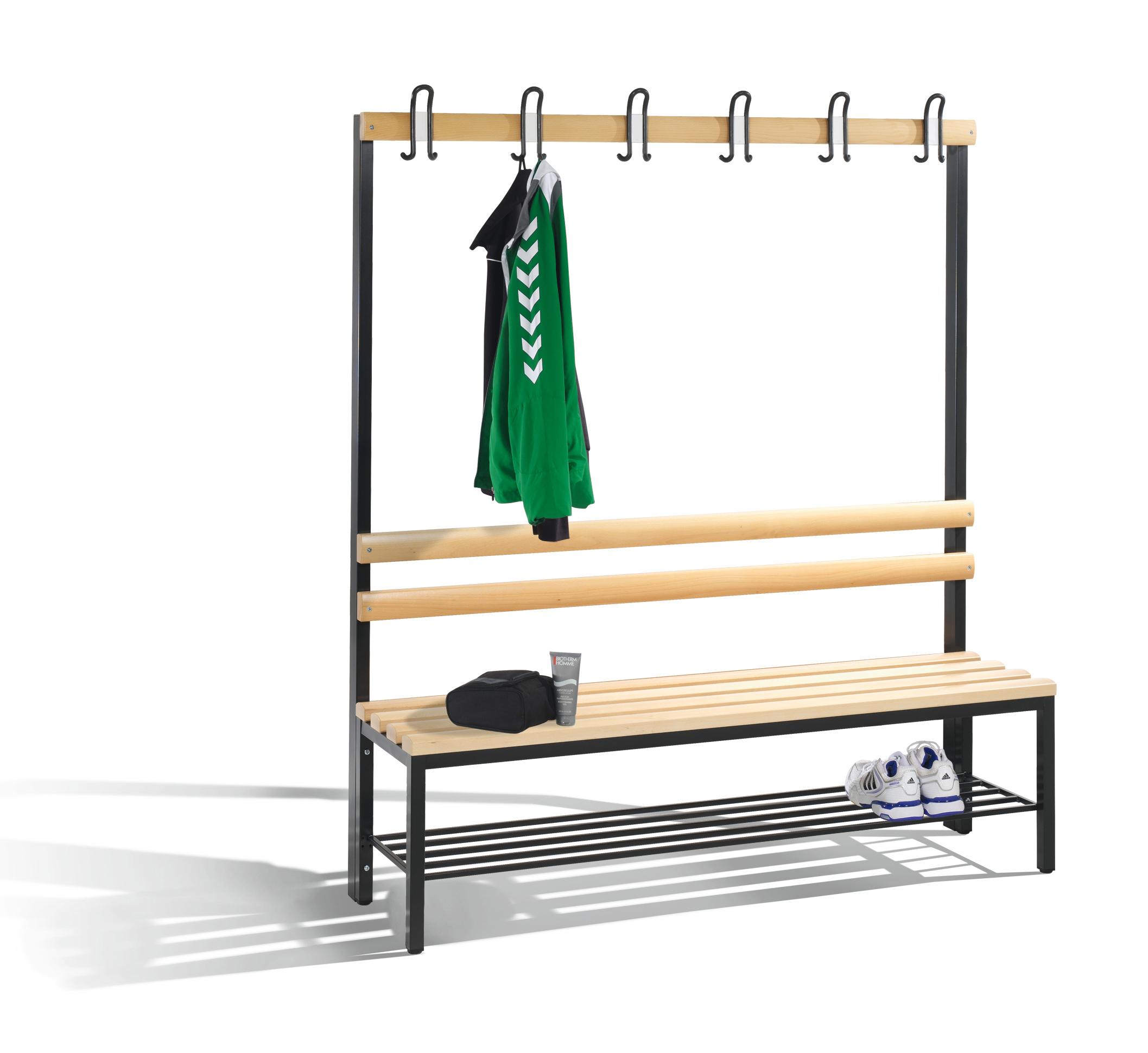 BANC INDEPENDANT POUR VESTIAIRE SIMPLE FACE SANS GRILLE 1000 X 403 X 1710