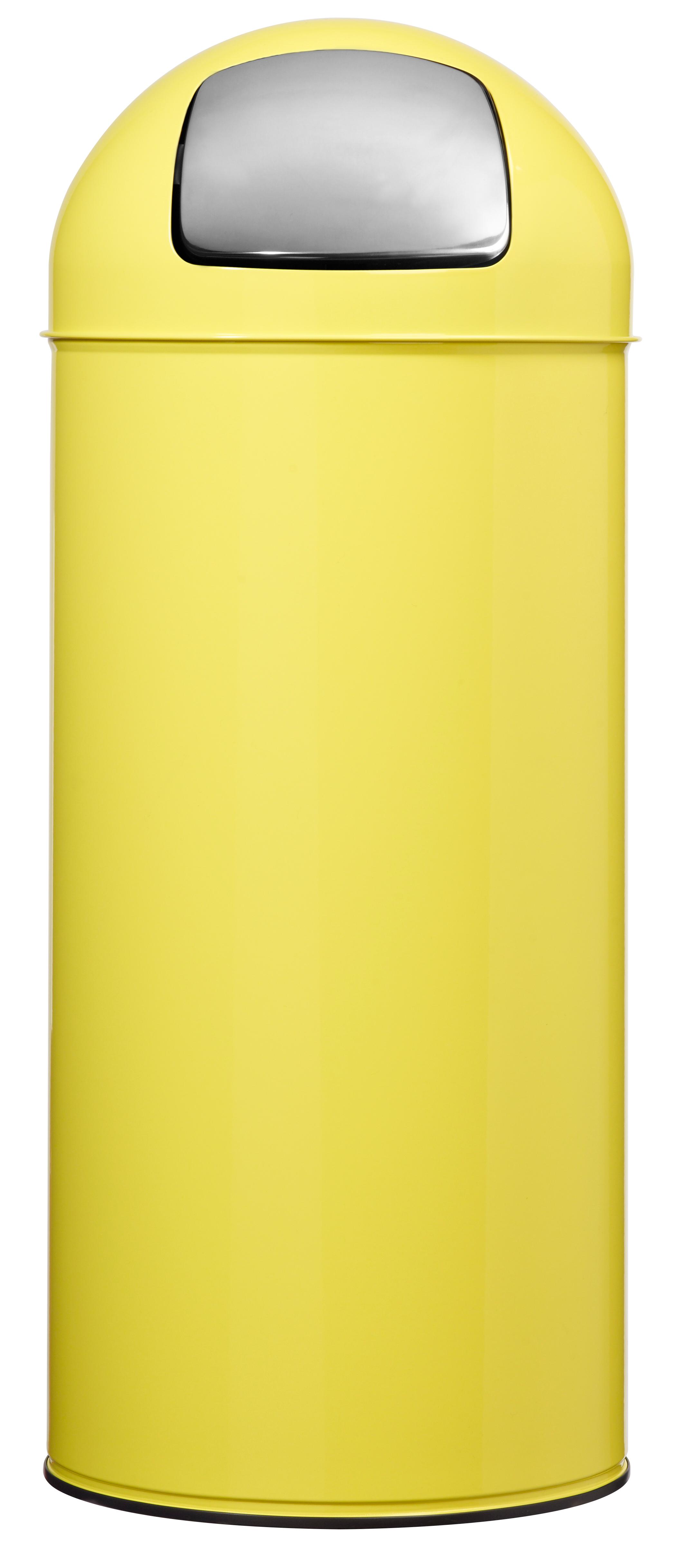 POUBELLE PUSH AVEC COUVERCLE A TRAPPE 45 LITRES