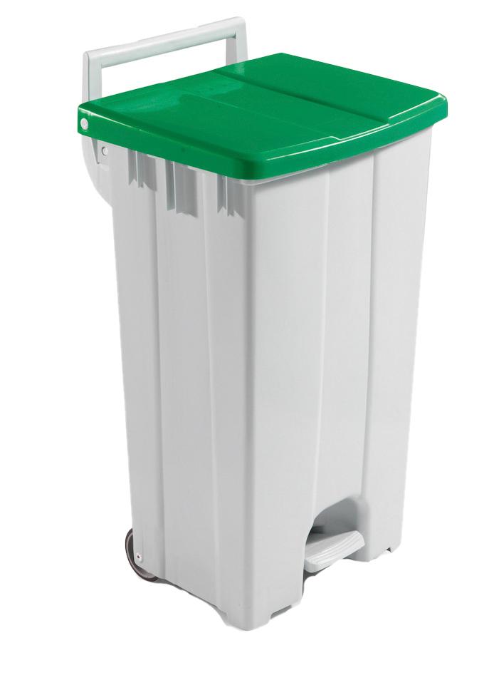 POUBELLE A PEDALE VERTE 30L