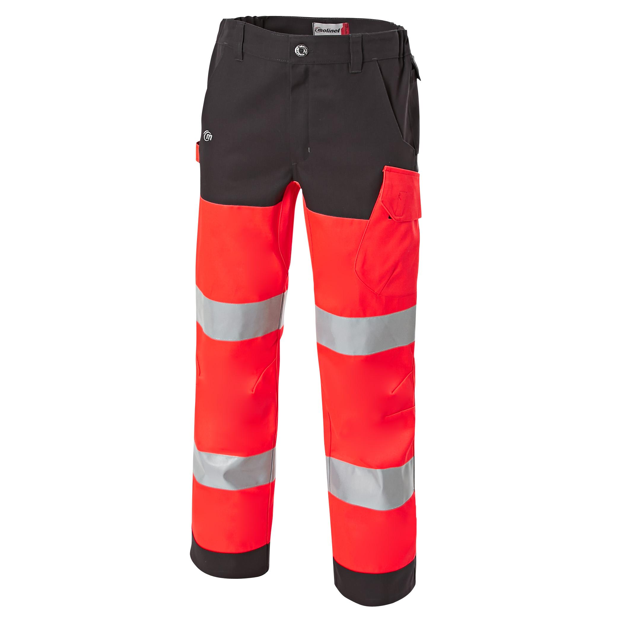PANTALON HAUTE VISIBILITE JAUNE/GRIS CHARCOAL TAILLE 36 A 64