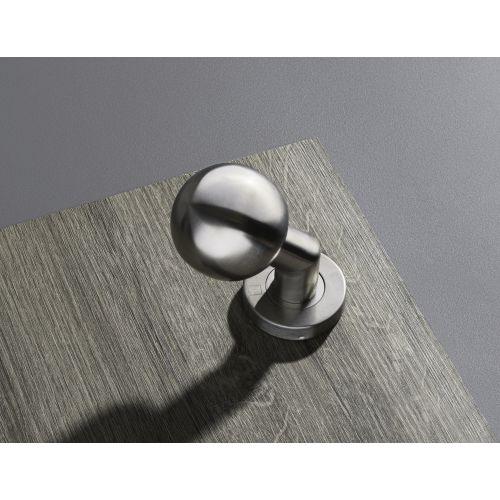 Bouton de porte boule déportée JADE série BP03 Inox brossé - 55 MM