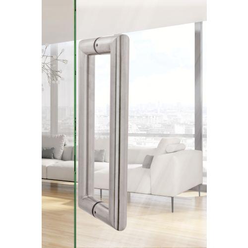 HERACLES B-INOX-PT202 ensemble de poignées droite angles vifs série 221 D 32 x 3