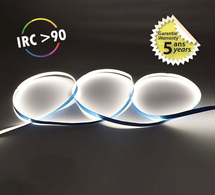 Ruban LED COB 5m Couleur 4000K 9W/m IP20 24V
