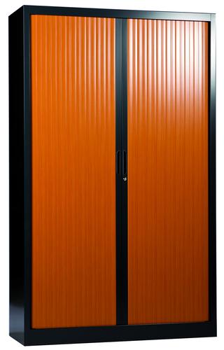 ARMOIRE A RIDEAUX MONOBLOC BICOLORE 800 X 440 X 690