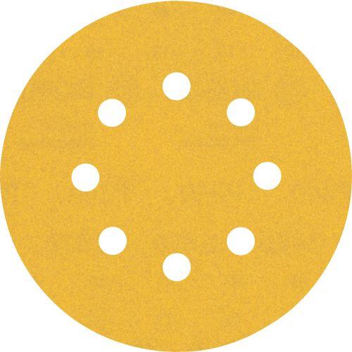 Disque abrasif auto-agrippant Ø125 mm à 8 trous EXPERT C470 (jaune)