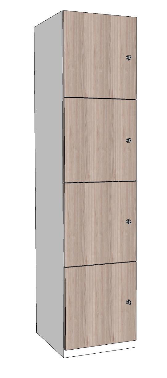 CASIER BUREAU METAL ET BOIS 1 COLONNE 2 CASES 300 X 500 X 890