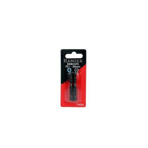 Set de 2 embouts impact Pozidriv PZ - 50 mm - HANGER