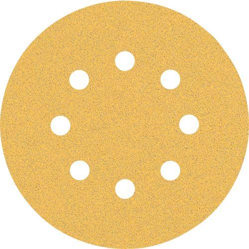 Disque abrasif auto-agrippant Ø125 mm à 8 trous EXPERT C470 (jaune)