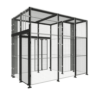 CLOISON MODULAIRE GRILLAGEE