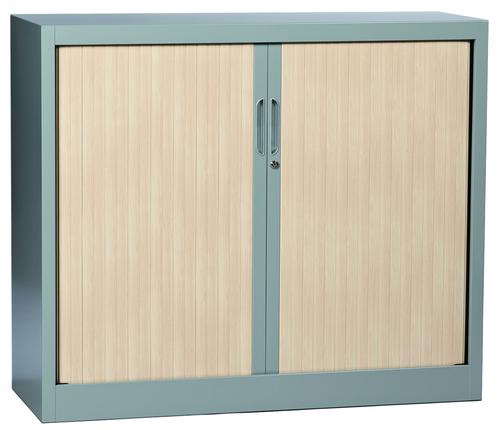 ARMOIRE A RIDEAUX MONOBLOC BICOLORE 800 X 440 X 690