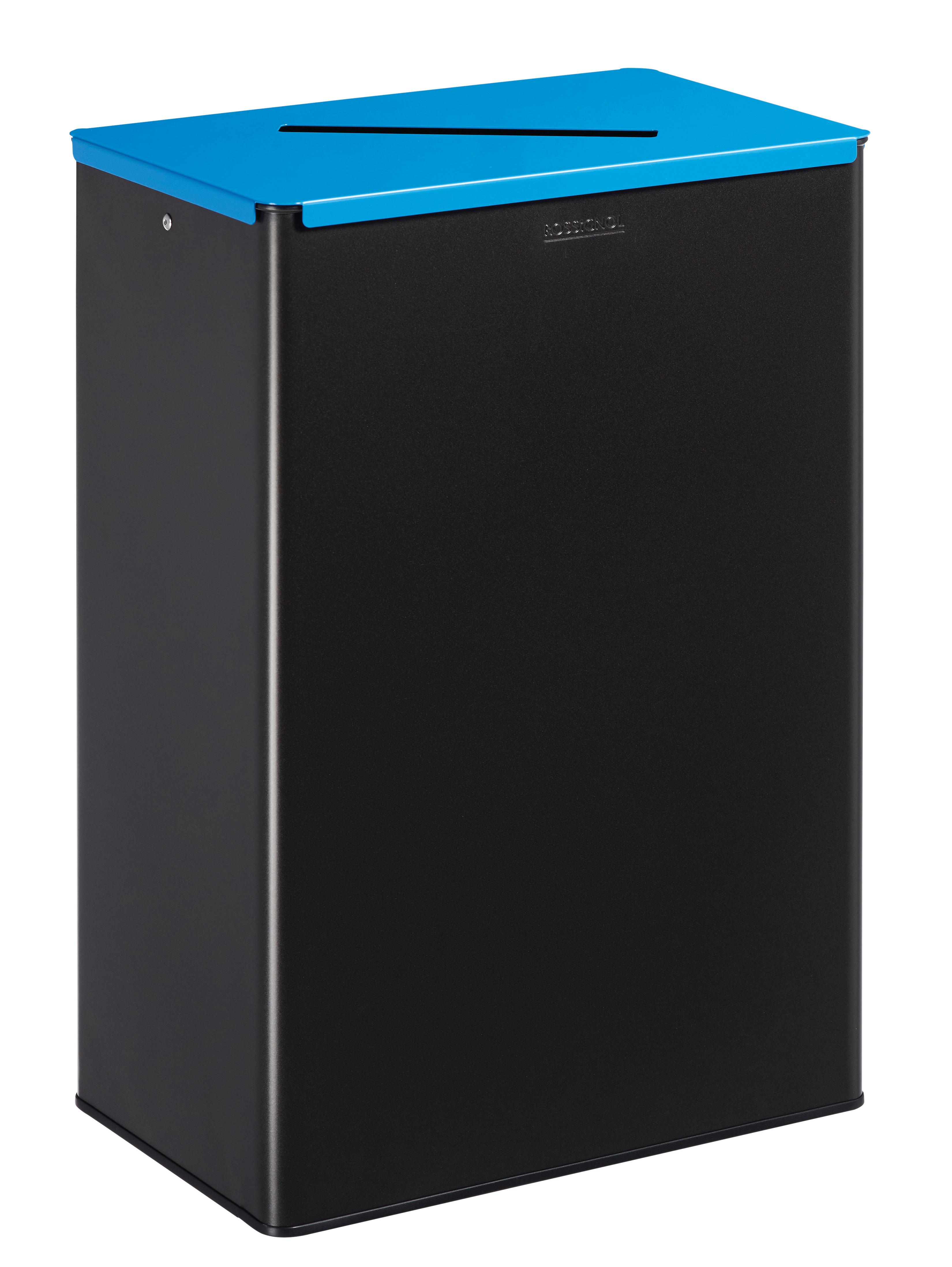 POUBELLE DE TRI COUVERCLE BLEU POUDRE ANTI-UV