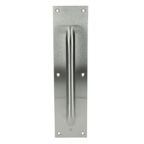 Poignée sur plaque tirage inox brossé - JADE - Inox