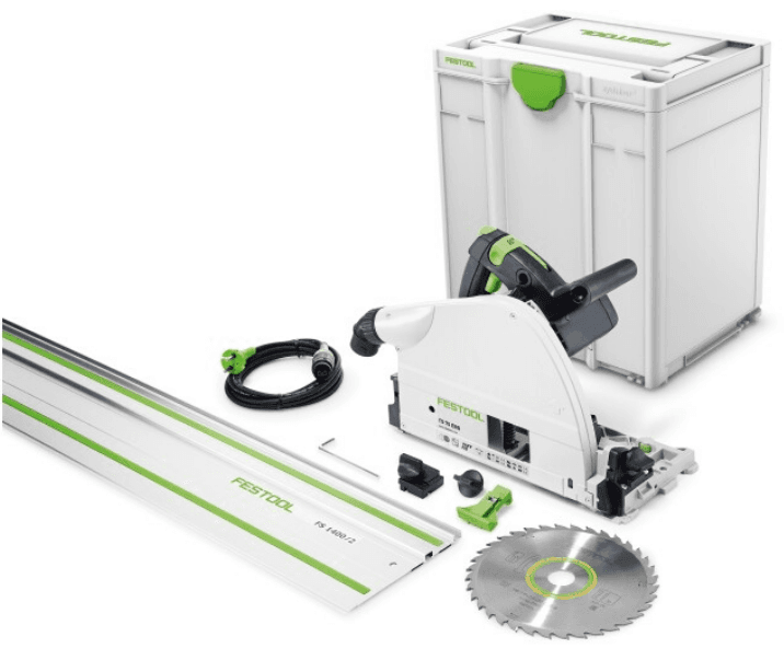 Scie circulaire plongeante FESTOOL TS 75 EBQ-PLUS-FS avec rail de guidage