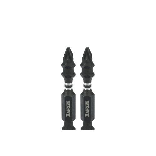 Set de 2 embouts impact Pozidriv - 75 mm - HANGER