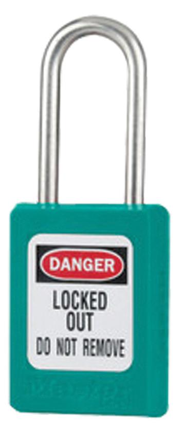 CADENAS DE CONSIGNATION MECANIQUE ANSE INOX ROUGE CLE MV