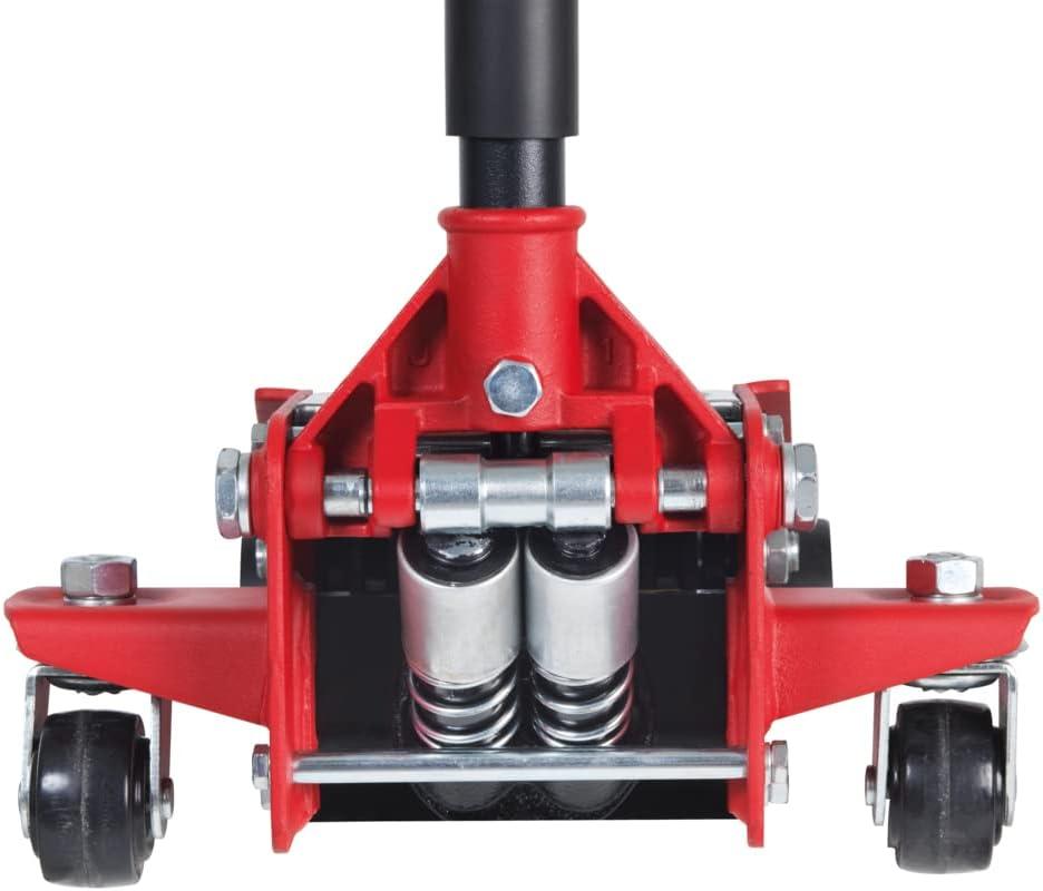 Cric hydraulique extra-bas de voiture 3T avec 2 Roues directionnelles