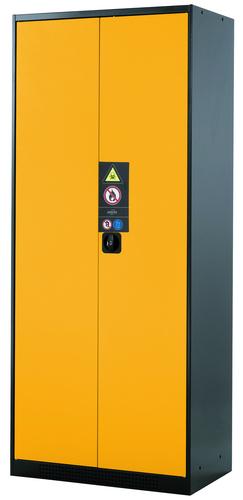 ARMOIRE DE SURETE AVEC RETENTION 1 PORTE 2 ETAGERES 545X520X1105