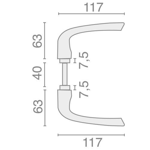 Paire de bequille LICIA - Aluminium