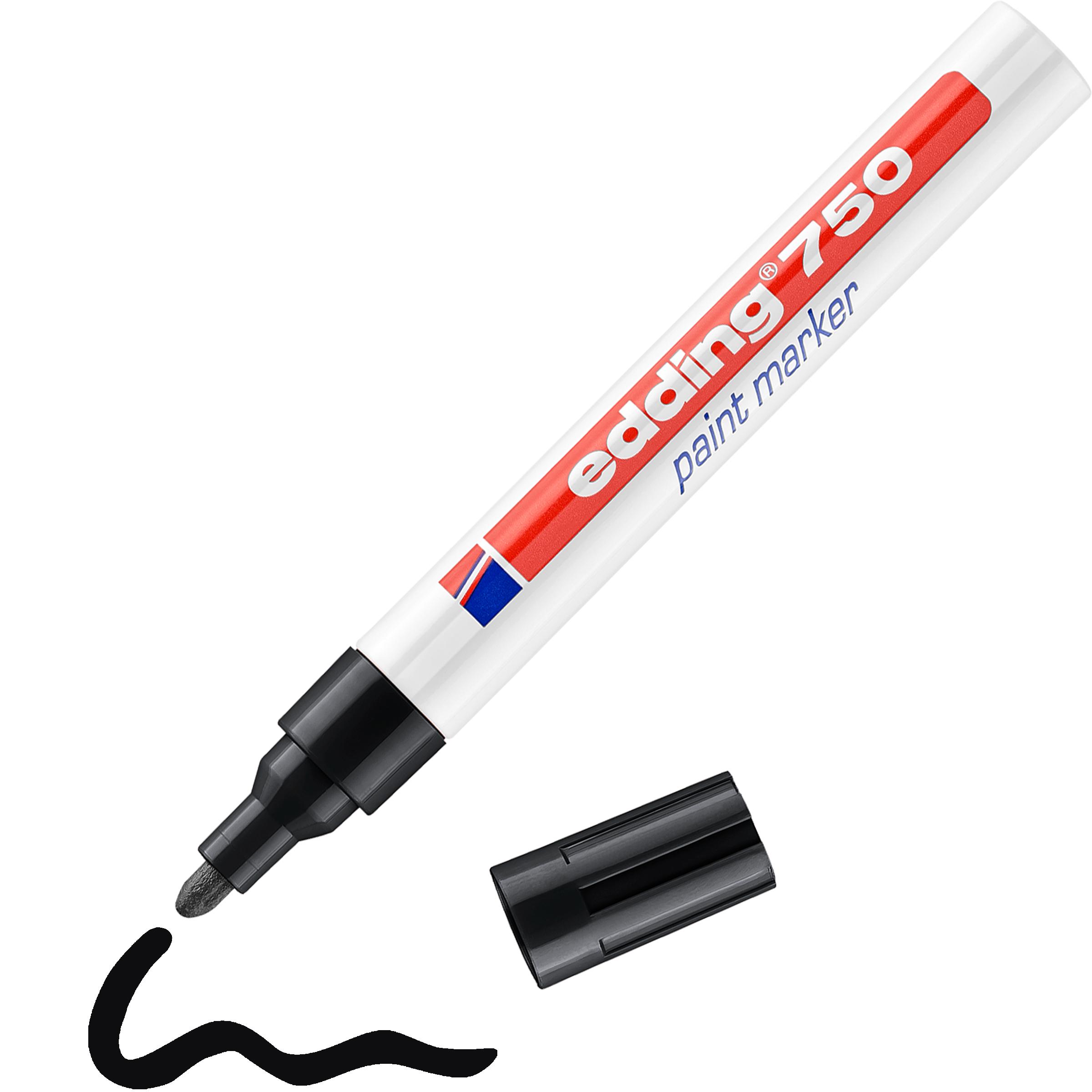 MARQUEUR PEINTURE HAUTE RESISTANCE POINTE MOYENNE NOIR