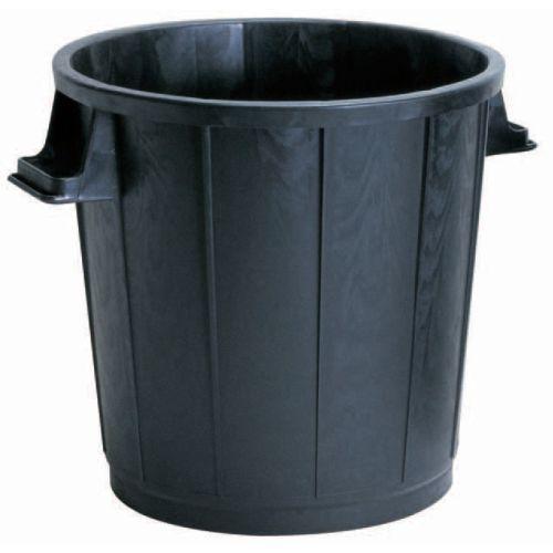 VINMER PB75 Poubelle à gravats en polyéthylène noir 75L PB 75