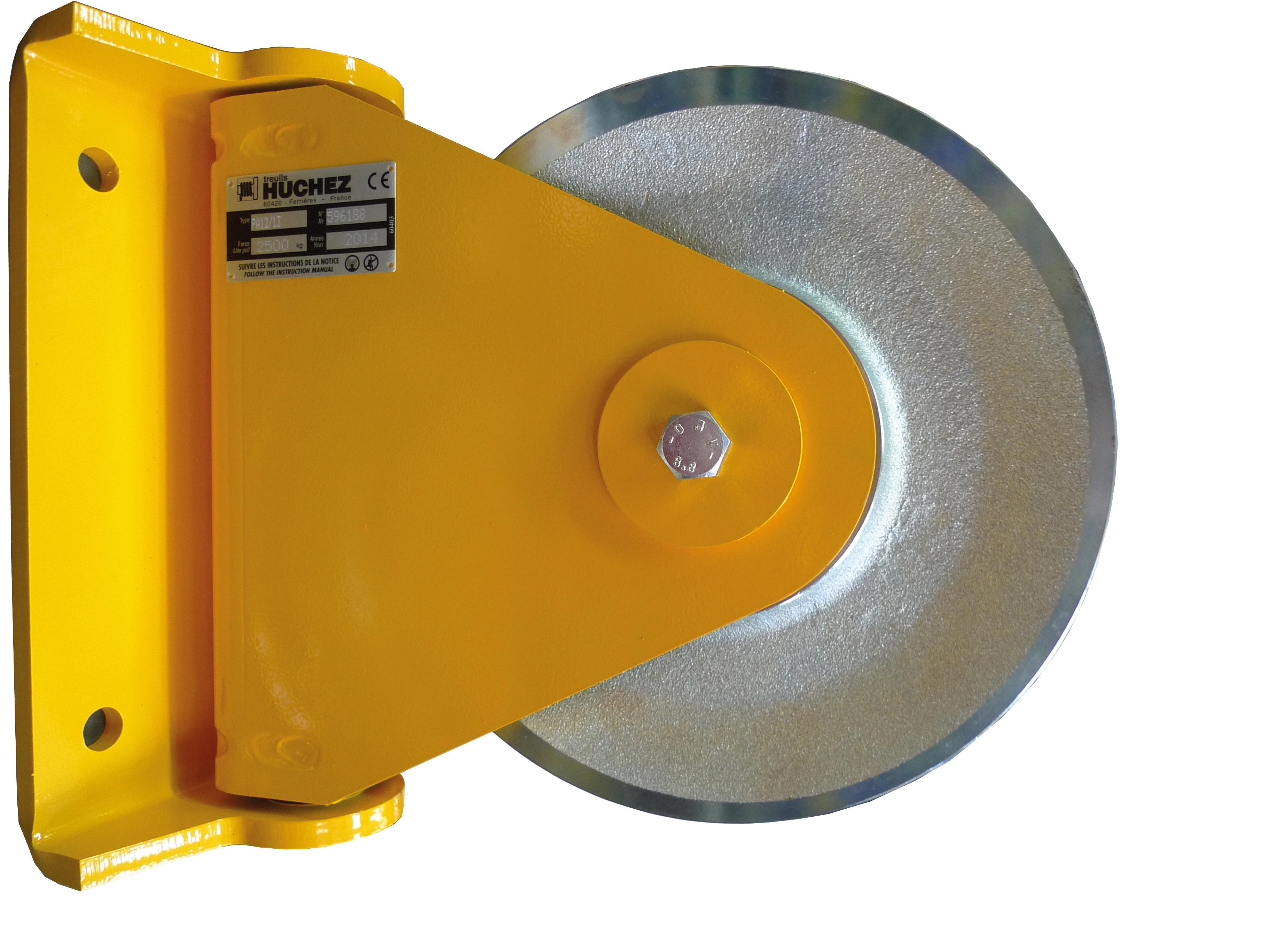 POULIE DE RENVOI FIXE POUR CABLE EN ACIER