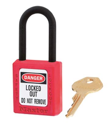 CADENAS DE CONSIGNATION ELECTRIQUE ANSE NYLON ROUGE