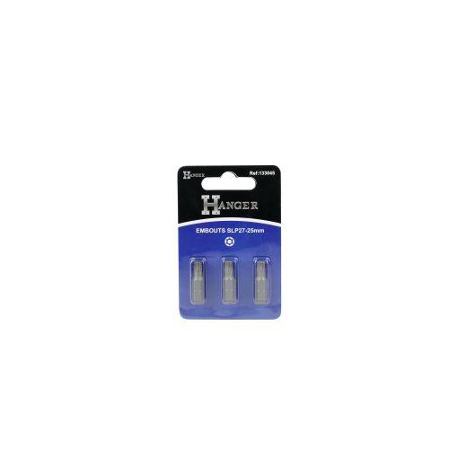 Set de 3 embouts pour étoile percée TTX - 25 mm - HANGER