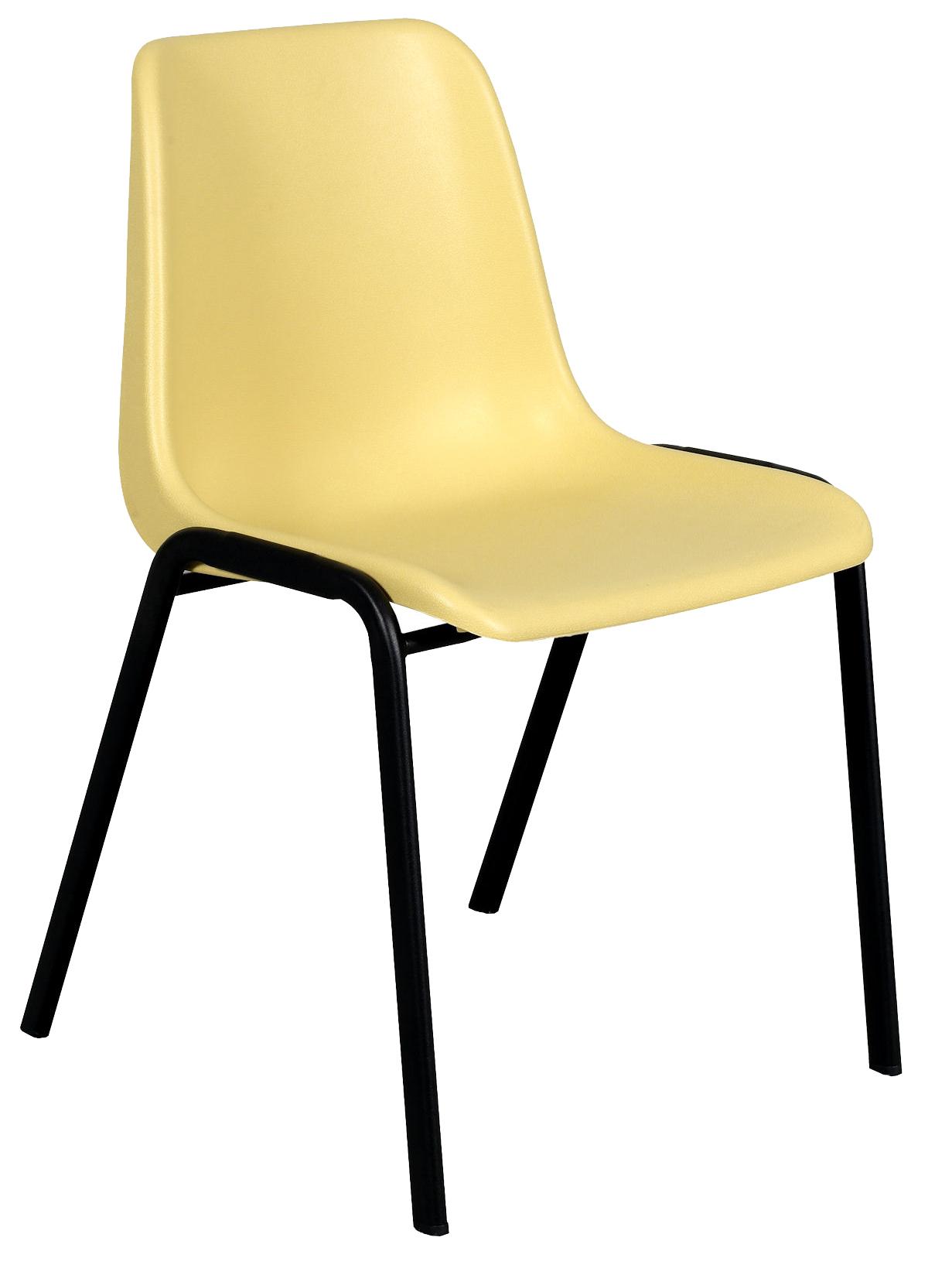 CHAISE COQUILLE EMPILABLE ROUGE