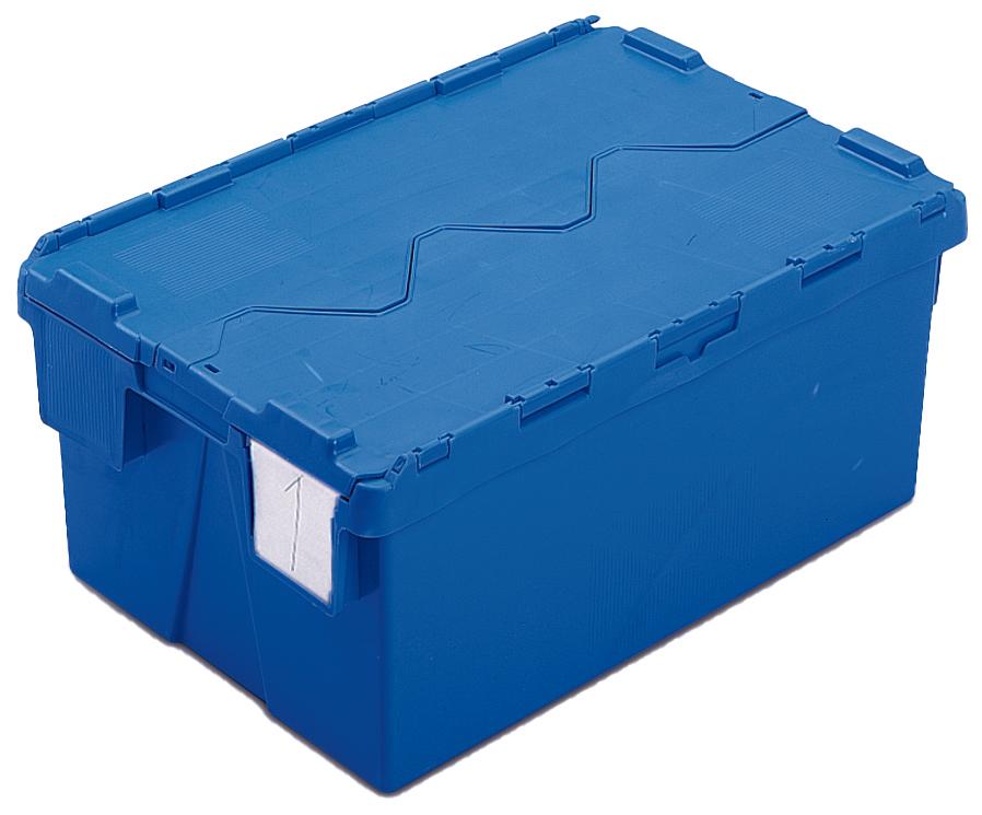 Bacs Navette à couvercle solidaire BLEU - Kaiman® - Allibert®