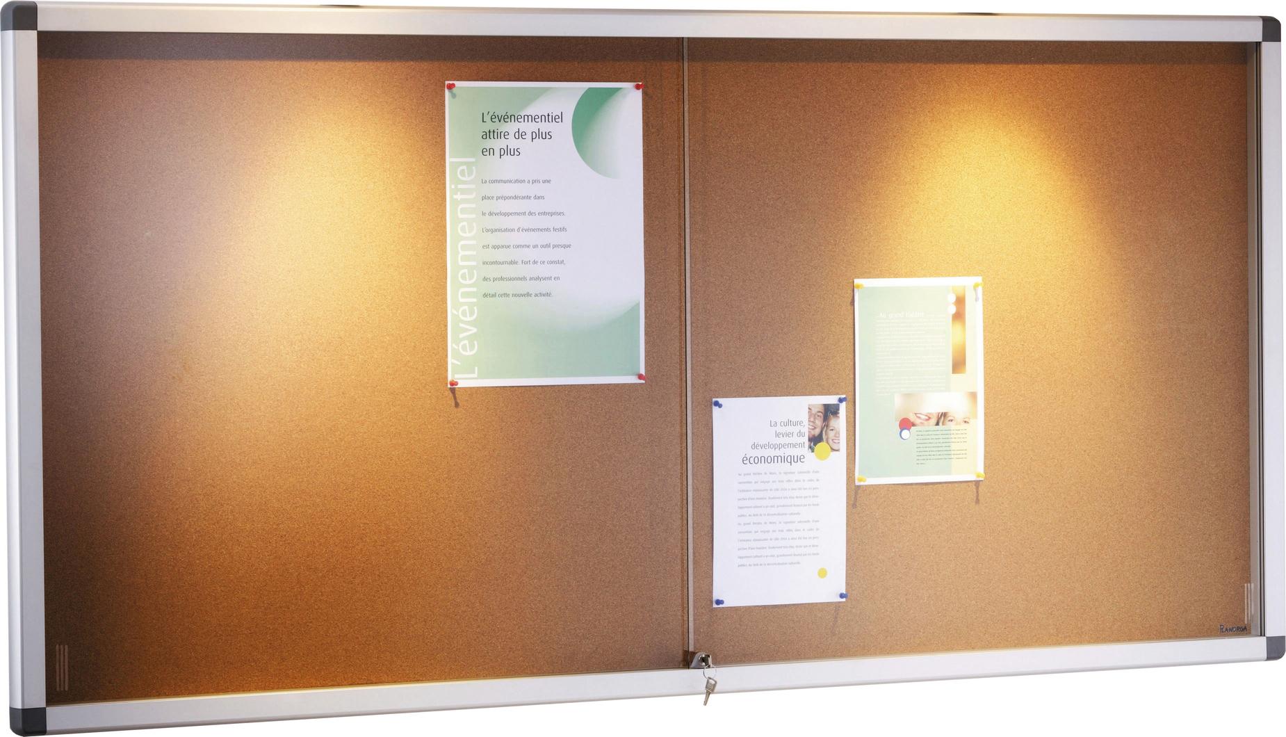 VITRINE D'AFFICHAGE INTERIEUR COULISSANTE FOND LIEGE