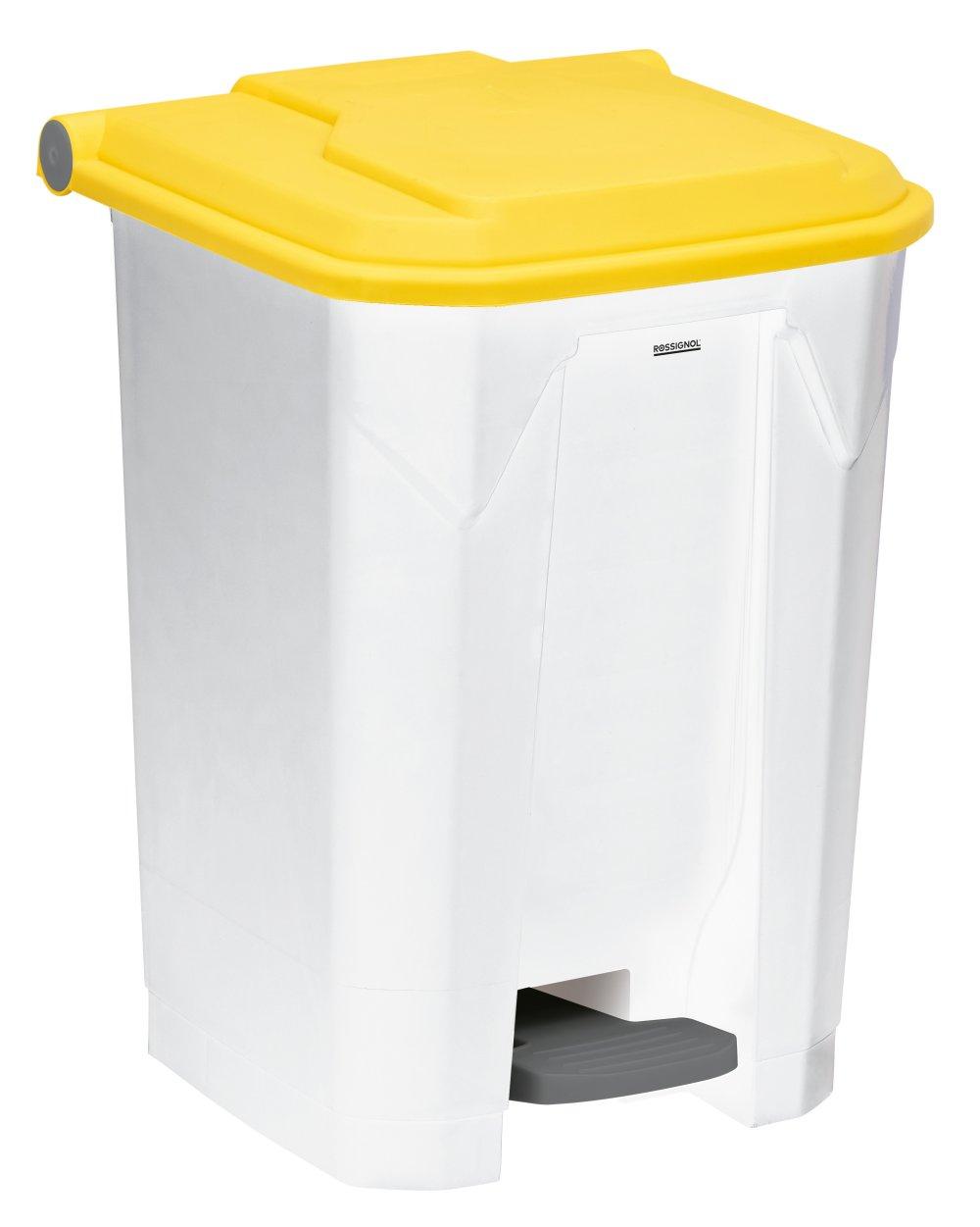 POUBELLE A PEDALE JAUNE 30L