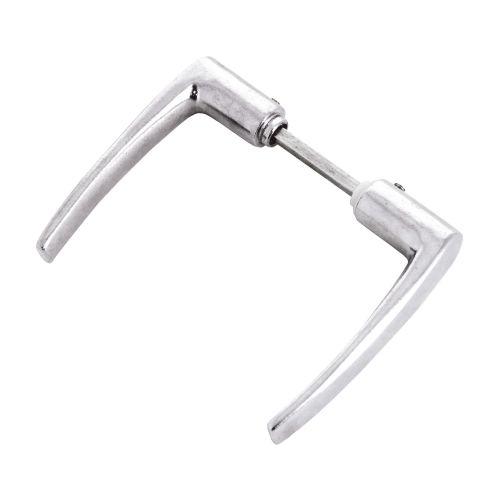 Paire bequille double universelle - Aluminium brut
