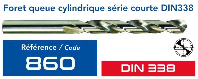 FORET METAUX HSS MEULE DIN 338