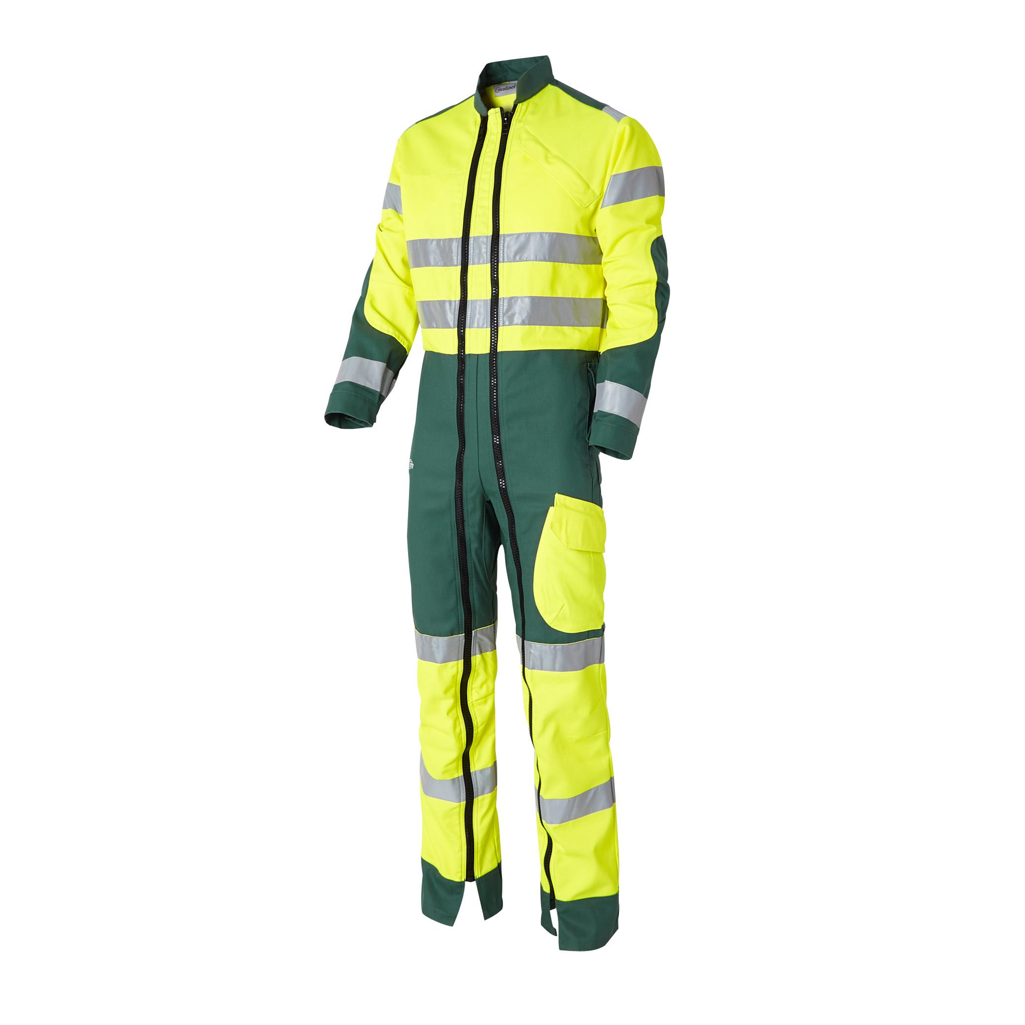 COMBINAISON HAUTE VISIBILITE JAUNE/GRIS CHARCOAL TAILLE S A 4XL